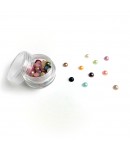 BOITE DEMI-PERLES 6MM - MULTICOLORE