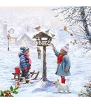 SERVIETTE ENFANTS SOUS LA NEIGE