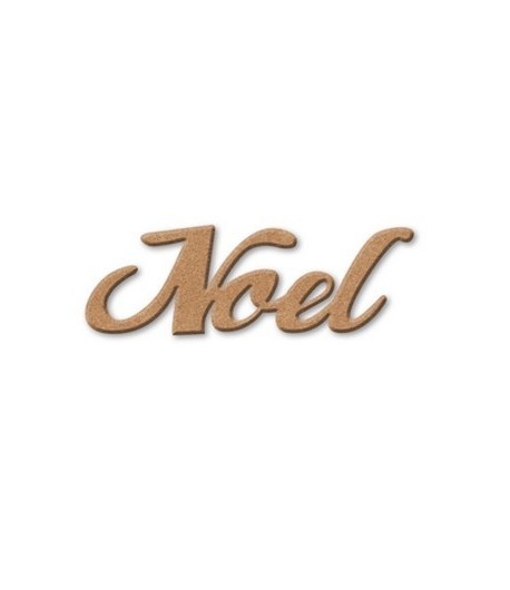 PLAQUE NOEL EN MEDIUM 17X5.3CM