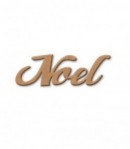 PLAQUE NOEL EN MEDIUM 17X5.3CM