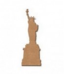 PLAQUE STATUE DE LA LIBERTE EN MEDIUM 5X15CM