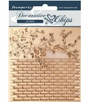 FORMES CARTON DECORATIVE CHIPS ALICE WALL 14X14CM - SCB78