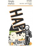 20 DIE CUTS - HAPPY HALLOWEEN - PAGE PIECES - SIMPLE STORIES