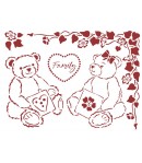 POCHOIR DAYDREAM - BEARS 15X20CM KSD311 STAMPERIA