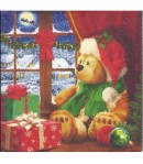 SERVIETTE NOUNOURS DE NOEL