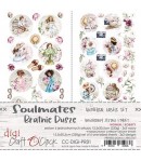 DIGI LABEL SET 15.5 X 30.5 CM -  SOULMATES