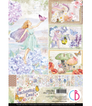 BLOC 9 FEUILLES ENCHANTED LAND CIAO BELLA A4 CBCL064