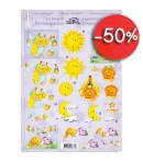 FEUILLE 3D BEBE ET SOLEIL 506370