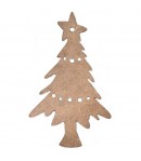 PLAQUE SAPIN EN MEDIUM 11.9X19.9CM KF300