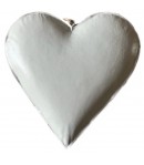 COEUR EN METAL BLANC 12.5X12.5CM KM62B