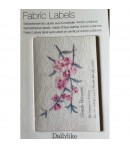 ETIQUETTE ADHESIVE FABRIC LABEL BRANCHE FLEURIE 4.4X6.4CM