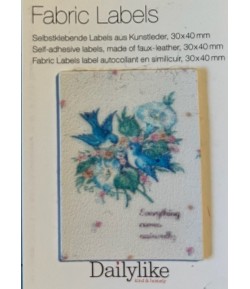 ETIQUETTE ADHESIVE FABRIC LABEL NID 3X4CM