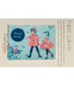 ETIQUETTE ADHESIVE FABRIC LABEL ENFANTS 3X4CM