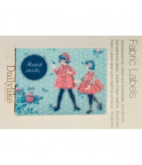 ETIQUETTE ADHESIVE FABRIC LABEL ENFANTS 3X4CM