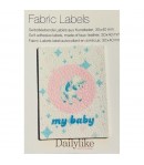 ETIQUETTE ADHESIVE FABRIC LABEL MY BABY 3X4CM