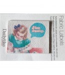 ETIQUETTE ADHESIVE FABRIC LOVE 3X4CM