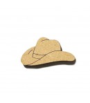 SUJET BOIS CHAPEAU COW BOY 3.6X1.7CM