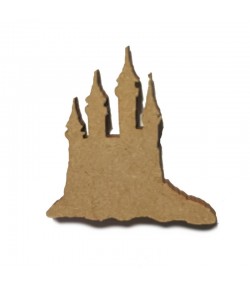 SUJET BOIS CHATEAU 3.9X4CM