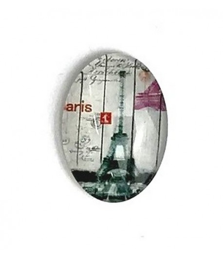 CABOCHON OVALE TOUR EIFFEL 2.5CM