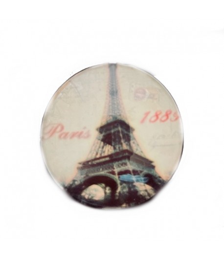 CABOCHON ROND TOUR EIFFEL 3.4CM