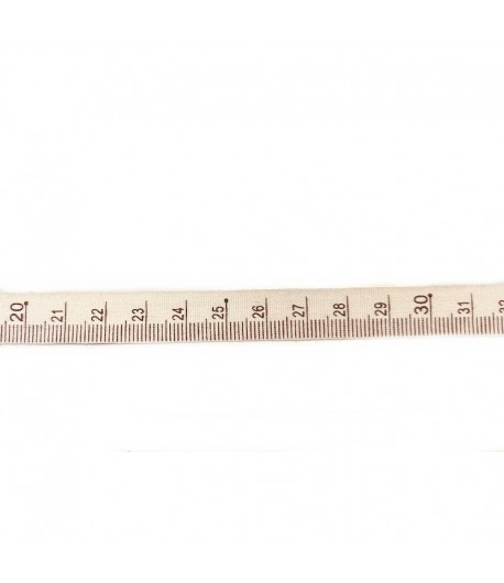 RUBAN ECRU CENTIMETRES 1.7 CM - 1 METRE