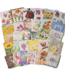 LOT DE 30 SERVIETTES THEME FLEURS - 01