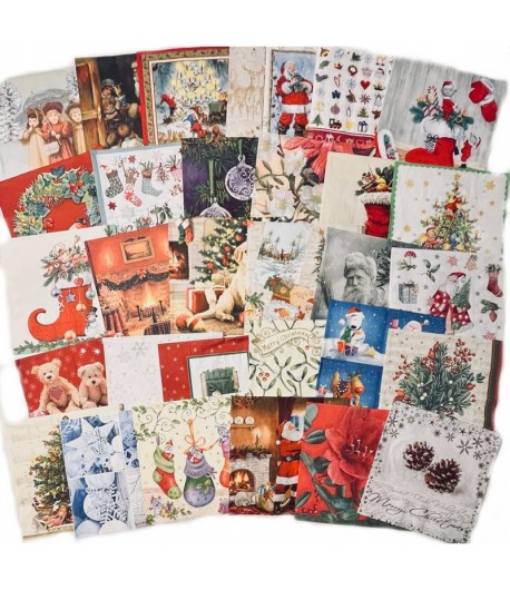 NOEL - LOT DE 30 SERVIETTES - 13