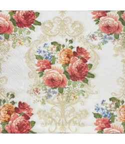 SERVIETTE BOUQUET DE ROSES SARA