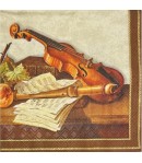 SERVIETTE RAISINS ET VIOLON