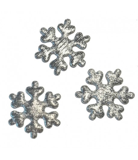 FLOCONS X3- ARGENT 5CM