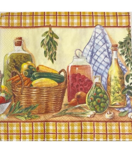 SERVIETTE LA CUISINE JAUNE