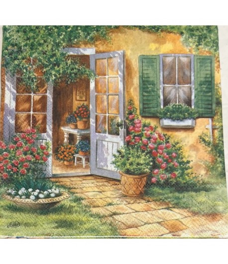 SERVIETTE LE JARDIN FLEURI