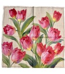 SERVIETTE BRASSEE DE TULIPES