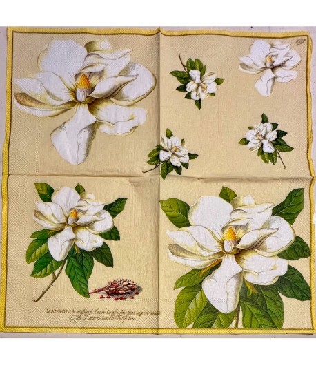 SERVIETTE MAGNOLIAS