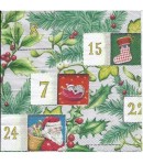 SERVIETTE CALENDRIER DE L'AVENT