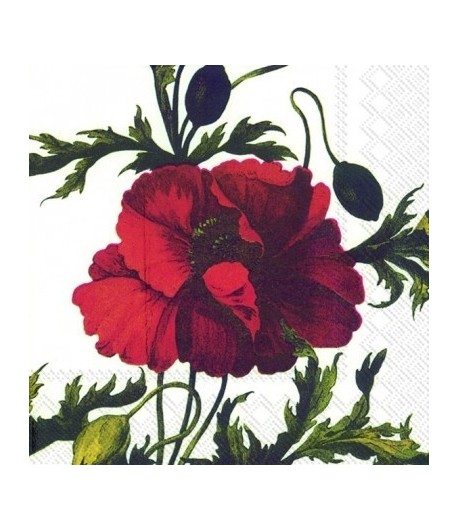 SERVIETTE PAVOT ROUGE